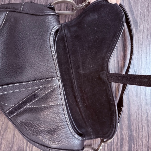 Dior Black Leather Saddle Bag vintage - Picture 6 of 10